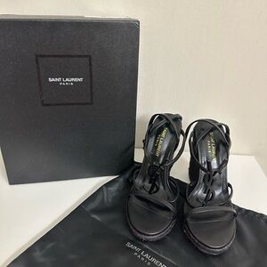 YSL black summer shoes. Girly and fashionable
